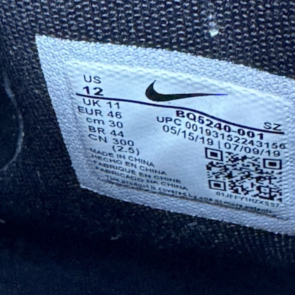Size 12 - Nike Xarr Anthracite - BQ5240-001‎